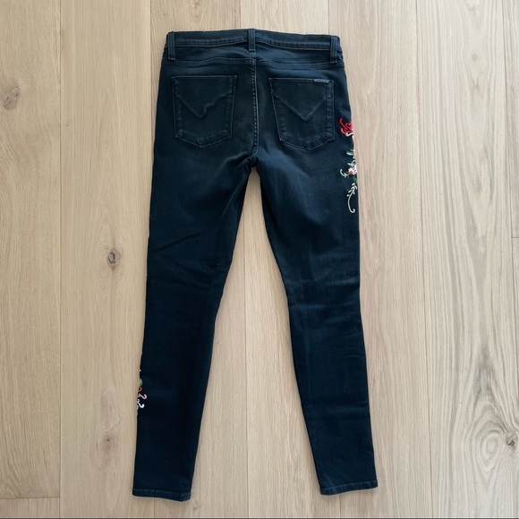 Hudson Nico Embroidered Midrise Skinny Jeans - Picture 6 of 10